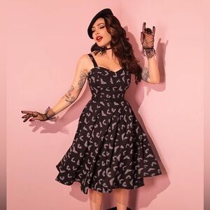 Maneater Black and Grey bat swing Dress